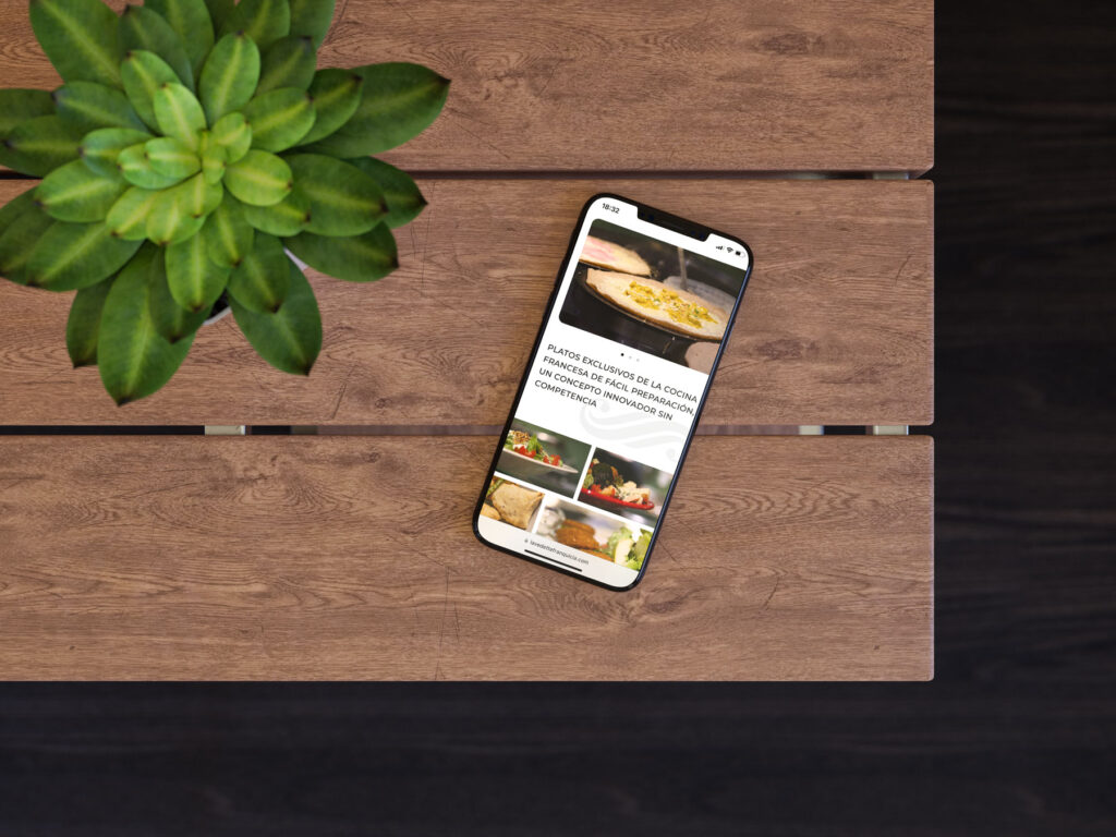 web la Vedette, diseño responsive para móvil